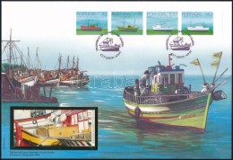 1994 Hajó Bélyegfüzetlap Mi 2037-2040 C FDC-n - Andere & Zonder Classificatie