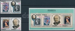 ** 1979 Rowland Hill Sor Párban Mi 120-123 + Blokk Mi 13 - Autres & Non Classés