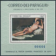 ** 1969 Goya: Festmény Blokk Mi 132 MUESTRA - Altri & Non Classificati