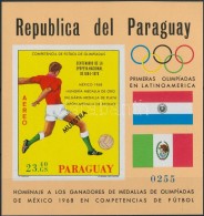 ** 1969 Olimpiák Futball GyÅ‘ztesei Mi Vágott Blokk 129 MUESTRA - Autres & Non Classés