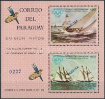 ** 1968 Nyári Olimpia: Mexikó; Hajó Festmények Blokk Mi 113  MUESTRA - Sonstige & Ohne Zuordnung