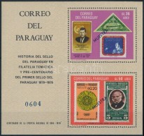 ** 1968 100 éves A Paraguayi Bélyeg Blokk Mi 112 MUESTRA - Otros & Sin Clasificación