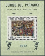 ** 1967 Nyári Olimpia: Mexikó; Festmény Blokk Mi 107 MUESTRA - Altri & Non Classificati