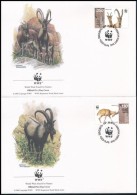 1996 WWF: Bezoárkecske Sor Mi 298-301 4 Db FDC-n - Andere & Zonder Classificatie