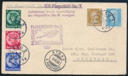 1933 A Dornier Do. X Elmaradt Budapesti Repülésére Feladott Levél / Cover Mailed For The... - Altri & Non Classificati