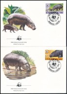 1984 WWF: Törpe Víziló Sor Mi 1315-1318 4 Db FDC-n - Altri & Non Classificati