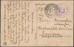 1918 Tábori Posta Képeslap Hajópostával / Field Postcard 'K.u.k. KRIEGSMARINE S.M. Tb.... - Other & Unclassified