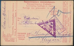 1917 Orosz Kiadású Hadifogoly LevelezÅ‘lap, ElÅ‘nyomott 'Berezowka, Transbaikalien Ostsibirien'... - Other & Unclassified