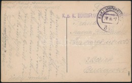 1917 Tábori Posta Képeslap, S.M.S. Hebe Budapest Kézírásos... - Altri & Non Classificati