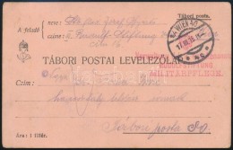 1915 Tábori Posta LevelezÅ‘lap 'Verwaltung D.k.k. Krankenanst... RUDOLFSTIFTUNG' + 'WIEN' - Altri & Non Classificati