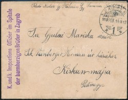 1915 Tábori Posta Levél Tartalommal 'K. Und K. Inspections Offizier Im Spitale Der Barmherzigen... - Other & Unclassified