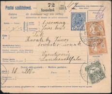 1914 Szállítólevél 66f Bérmentesítéssel 'SZOMOLNOK' -... - Other & Unclassified