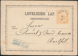 1871 2kr Díjjegyes LevelezÅ‘lap 'BRÜNDL' - Other & Unclassified