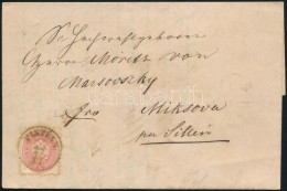 1866 5kr Levélen 'PISTYÁN' - 'TRENCHIN' - 'PREDMÉR' - Altri & Non Classificati