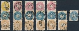 O 1863 18 Db 2kr, 5kr, 10kr, 15kr Bélyeg - Other & Unclassified