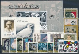 ** 1971-1981 Picasso Motívum 15 Db Klf Bélyeg, Közte Teljes Sor + 2 Db Blokk - Altri & Non Classificati