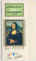 ** 1974 10 Db Mona Lisa Bélyeg FelsÅ‘ Szelvénnyel (12.000) - Altri & Non Classificati