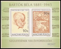 ** 1981 Bartók Béla Vágott Blokk - Altri & Non Classificati
