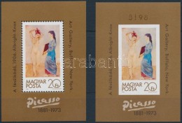 ** 1981 Festmény (XIX.) Fogazott és Vágott Blokk (10.500) - Other & Unclassified