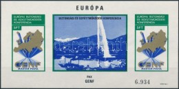 ** 1974 Europa Genf Vágott Blokk (pici Körömnyom/ Small Crease) - Other & Unclassified
