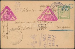 1918 Hadifogoly LevelezÅ‘lap 'EP BELGRAD' + 'LAGERPOST NEZSIDER' (Rainer 1000 P++) - Altri & Non Classificati