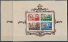 ** 1945 Roosevelt Blokkpár (50.000) (ráncok, Törések, Betapadás / Creases, Folds,... - Altri & Non Classificati