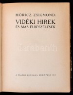 Móricz Zsigmond: Vidéki Hírek és Más Elbeszélések. Bp., 1917,... - Unclassified