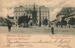 T2/T3 1899 Budapest I. Szent György Tér, M. Kir. Honvédelmi Minisztérium, Schmidt Edgar... - Non Classificati