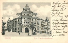 T2/T3 1898 Budapest II. M. Kir. Központi Statisztikai Hivatal, Károlyi György Kiadása (EK) - Non Classificati