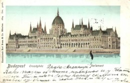 T2 Budapest V. Országház, Parlament. Kunstanstalt Karl Braun & Co. 1824. - Non Classificati