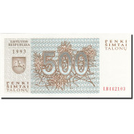 Billet, Lithuania, 500 Talonu, 1993, 1993, KM:46, NEUF - Lithuania