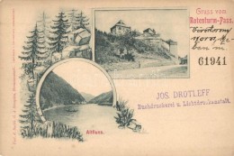 * T2/T3 Vöröstorony-szoros, Rotenturm-Pass; Altfluss, Rothe Turm. Jos. Drotleff Floral - Non Classificati