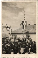 T2 1938 Deáki, Diakovice; Bevonulás, Országzászló, Honleányok / Entry Of... - Non Classés