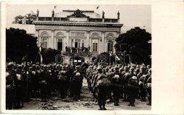 T3 1938 Ipolyság, Sahy; Vármegyeháza, Bevonulás, Est Foto / Entry Of The Hungarian... - Sin Clasificación