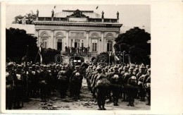 T3 1938 Ipolyság, Sahy; Vármegyeháza, Bevonulás, Est Foto / Entry Of The Hungarian... - Non Classés