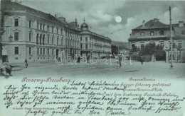 T2/T3 1899 Pozsony, Pressburg, Bratislava; Grassalkovics-Platz Mit Dem Erzherzog Friedrich-Palais / Grassalkovics... - Non Classificati