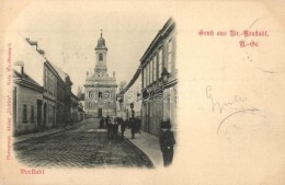 T2 1899 Wiener Neustadt, Vorstadt / Street View With Church - Non Classificati