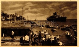 ** T1/T2 Port Said, Arrival Of A Steamer - Unclassified