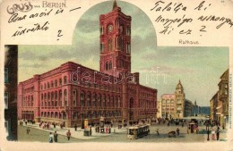 T4 Berlin, Rathaus / Town Hall, Kunstanstalt J. Miesler 'Gruss Aus...' Litho 1900 (b) - Unclassified