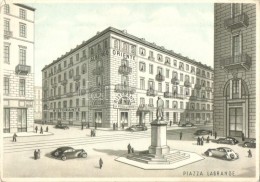 * T2/T3 Torino, Piazza E Via Lagrange, Albergo Oriente E Mensa Oriente (Propr. Pierino Rosso) / Square, Hotel And... - Non Classificati