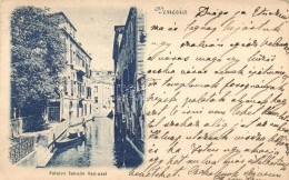 Venice, Venezia; Rio S. Cristoforo, Palazzo Sanudo Van-axel / Bridge, Canal, Palace - 2 Pre-1945 Postcards - Non Classificati