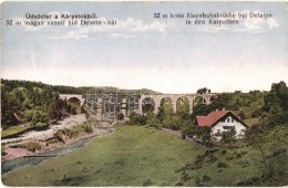 ** T2 Deliatyn, Delatin, Delatyn; 32 M Magas Vasúti Híd A Kárpátokban / Railway Bridge,... - Non Classificati