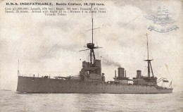 ** T2/T3 HMS Indefatigable British Royal Navy Battlecruiser (EK) - Non Classificati