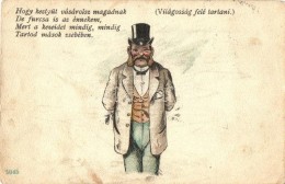 * T2/T3 1899 Tolvaj. Világosság Felé Tartandó Litho / Thief. Hold To Light Litho (EK) - Non Classés