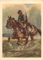 ** T2/T3 Meldereiter, Die Postkarte Des Heeres No. 3 / Messenger On Horseback, Postcards Of The German Military, S:... - Zonder Classificatie