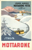 ** T2/T3 Stresa, Grande Albergo Mottarone Vetta / Italian Hotel Advertisement, Electric Railway (EK) - Non Classificati