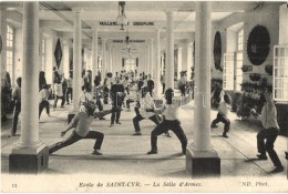 * T2/T3 Ecole De Saint-Cyr - La Salle D'Armes / French Fencing Room Interior (Rb) - Unclassified