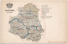 ** T2/T3 Szolnok-Doboka Vármegye Térképe; Kiadja Károlyi Gy. / Map Of Szolnok-Doboka... - Non Classés