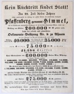 Ausztria / Bécs ~1840. Sorsjáték Hirdetmény T:III
Austria / Vienna ~1840. Lottery... - Non Classificati