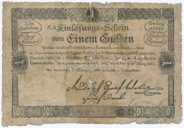 1811. 1G 'Einlösungs=Schein' T:IV Lyuk
Austrian Empire 1811. 1 Gulden 'Einlösungs=Schein' C:G Hole
Adamo... - Non Classés